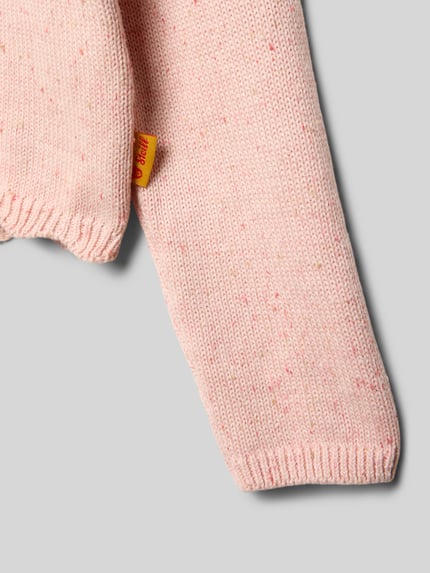 Steiff Strickjacke mit gerippten Abschlüssen Rosa 2