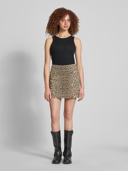 PIECES Regular Fit Tank Top in Rippoptik Modell 'RUKA' Black 1