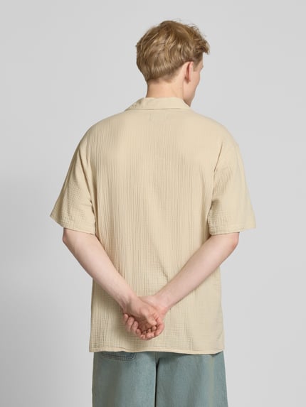 JACK & JONES Relaxed Fit Freizeithemd mit Umlegekragen Sand 5