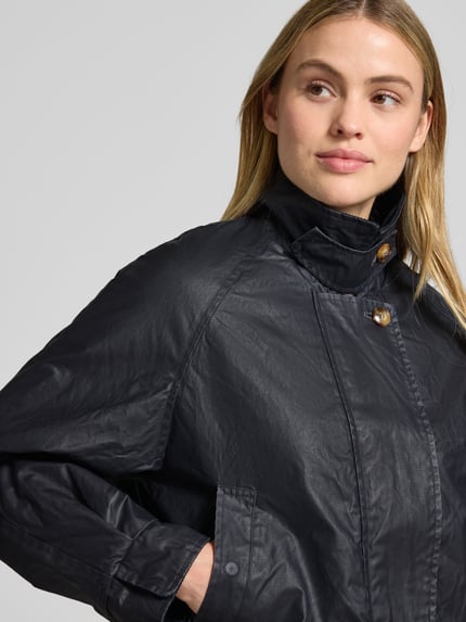 ICHI Overhemdjack met platte kraag en steekzakken Model 'GANILO' Marineblauw - 3
