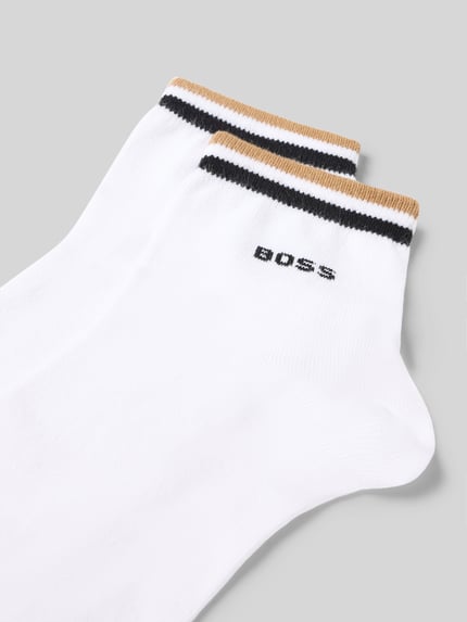 BOSS Skarpety z nadruk z logo w zestaw 2 szt. Biały 2