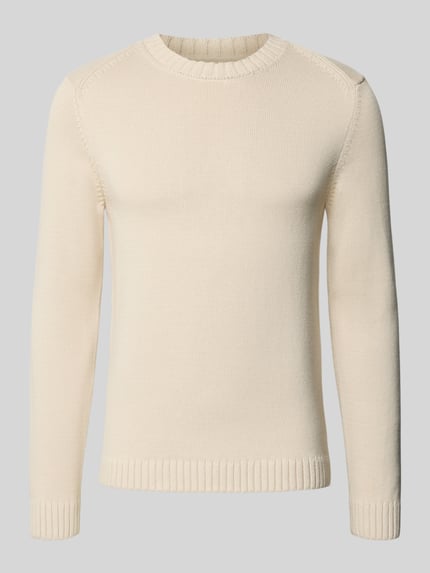 s.Oliver RED LABEL Pullover mit markanten Teilungsnähten Beige 1