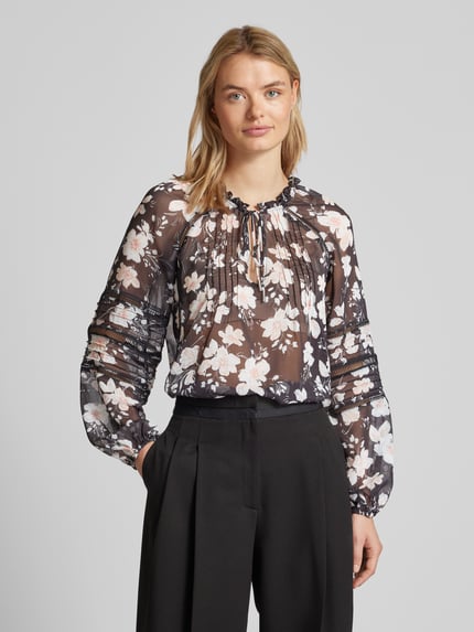 GUESS Bluse mit floralem Print Modell 'GILDA' Black 4