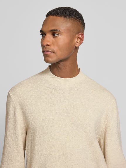 JACK & JONES Premium Strickpullover mit Polokragen Modell 'MAVERICK' Offwhite 3