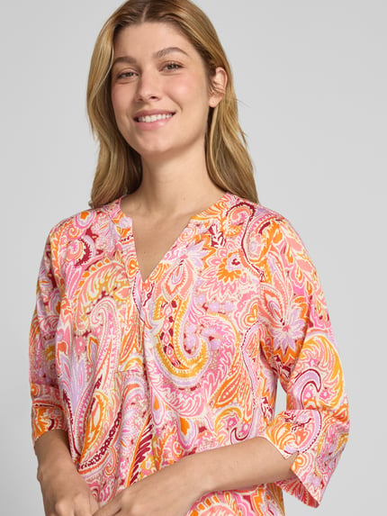 Smith and Soul Knielanges Kleid mit V-Ausschnitt Apricot 3
