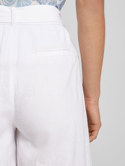 s.Oliver RED LABEL Loose Fit Shorts aus Leinen-Mix mit Viskose-Anteil Weiss 3