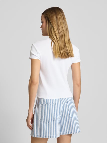 Jake*s Casual T-shirt z nadrukowanym motywem Biały 5