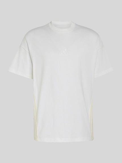 adidas Sportswear Oversize T-Shirt aus reiner Baumwolle Weiss 2