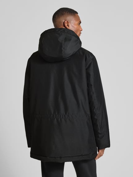 BOSS Orange Parka o kroju relaxed fit z kapturem model ‘OSIASS1’ Czarny 5