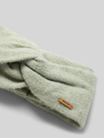 Produktfoto, Stirnband mit Knotendetail Modell 'Witzia' von Barts in hellem Grün, weiche Textur, Wolloptik, Damen Stirnband von Barts