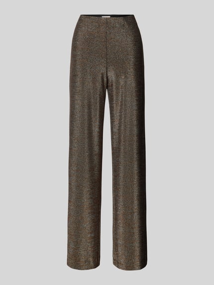 SEDUCTIVE Stoffen broek met elastische band, model 'Kimberly' Antraciet - 2