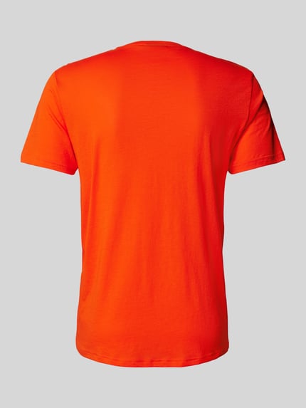 Emporio Armani T-Shirt mit Label-Patch Rot 3