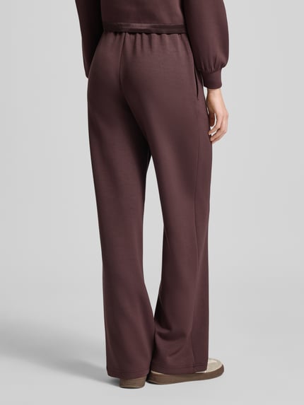 Scotch & Soda Sweatbroek met elastische band Chocoladebruin - 5