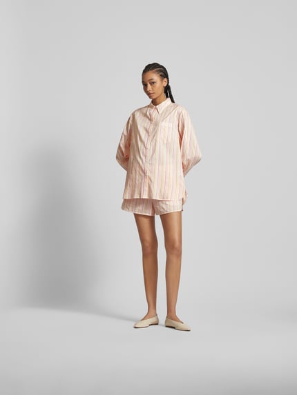 Lala Berlin Overhemdblouse van pure viscose Abrikoos gemêleerd - 1