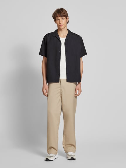 JACK & JONES Freizeithemd mit Knopfleiste Modell 'MASSIMO' Black 1