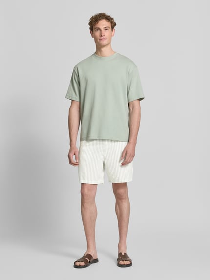 Selected Regular Fit Shorts aus reiner Baumwolle Modell 'STUART' Offwhite 1