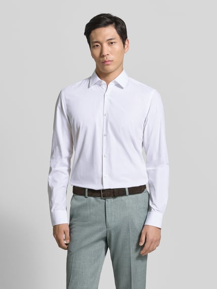 HUGO slim fit zakelijk overhemd van puur katoen model 'KOEY' Wit - 4