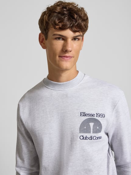 ellesse Sweatshirt mit Label-Stitching Hellgrau 3