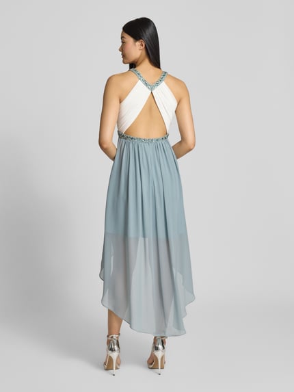 Jake*s Cocktail Cocktailkleid mit Ziersteinbesatz Schilf 5
