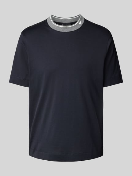 Emporio Armani T-Shirt mit Label-Stitching Marine 2