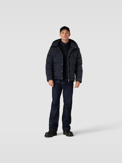 Lardini Gewatteerd jack met steekzakken Donkerblauw - 1