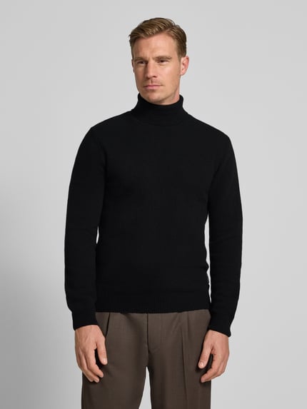 Casual Friday Strickpullover mit Rollkragen Anthrazit Melange 4