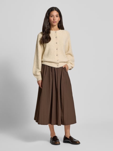 FREE/QUENT Gebreid jack met ronde hals, model 'Luisa' Beige - 1