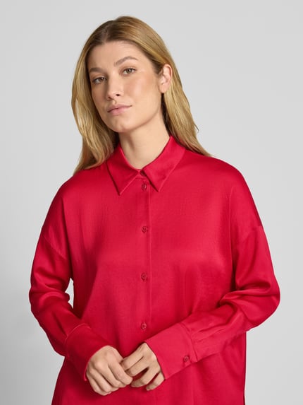 DRYKORN Overhemdblouse met knoopsluiting, model 'CLOELIA' Felroze - 3