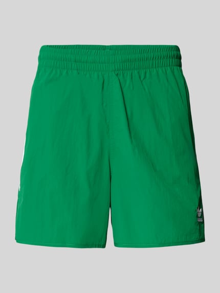 adidas Originals Korte broek met labelstitching Lichtgroen - 2