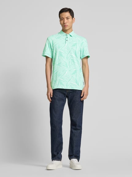 Tom Tailor Regular fit poloshirt van een mix van katoen en elastaan Lichtturquoise - 1