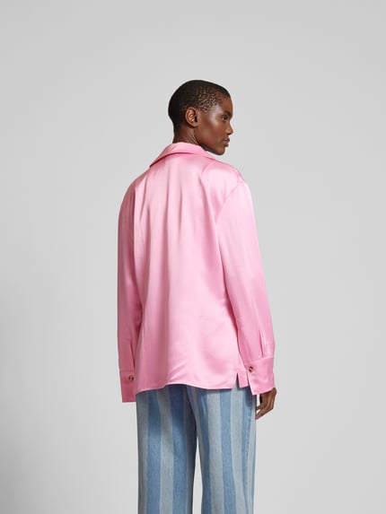 Nanushka Oversized overhemdblouse met reverskraag Roze - 5