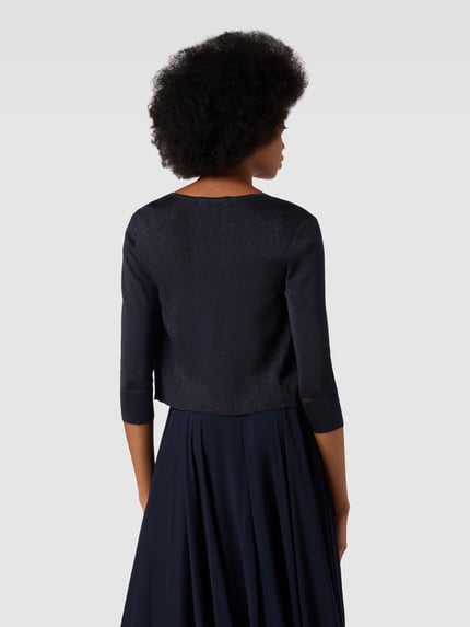 Vera Mont Cocktailjasje met effectgaren Donkerblauw - 5