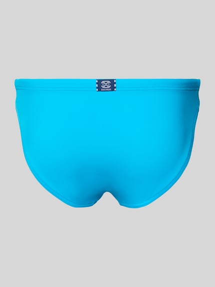 HOM Zwembroek in effen design, model 'SEA LIFE' Turquoise - 3