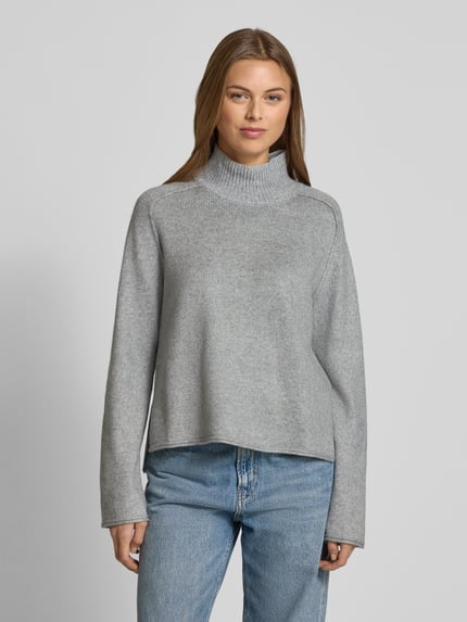 Tom Tailor Loose fit gebreide pullover van viscosemix  Middengrijs - 4