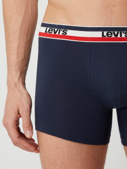 Levi's® Bokserki z domieszką stretchu w 3‑pakiecie Ciemnoniebieski 5