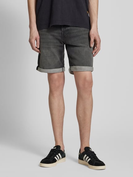 JACK & JONES Regular Fit Jeansshorts im 5-Pocket-Design Modell 'RICK' Dunkelgrau 4