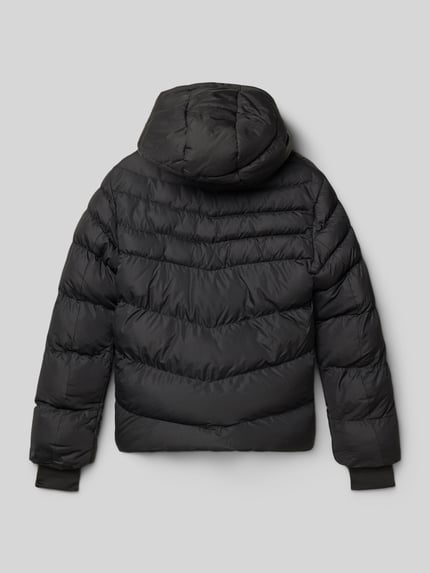 Cars Jeans Gewatteerd jack met capuchon, model 'HEYWARD' Zwart - 3
