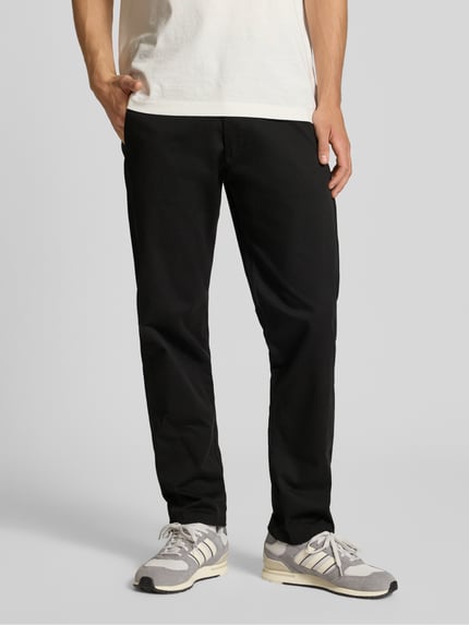 JACK & JONES Chino o kroju relaxed fit z kieszeniami z tyłu model 'KANE' Czarny 4