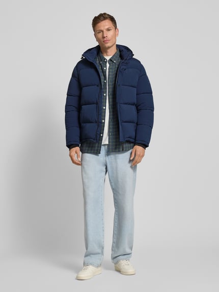 Pepe Jeans Regular Fit Steppjacke mit abnehmbarer Kapuze Modell 'JOBIAS' Marine 1