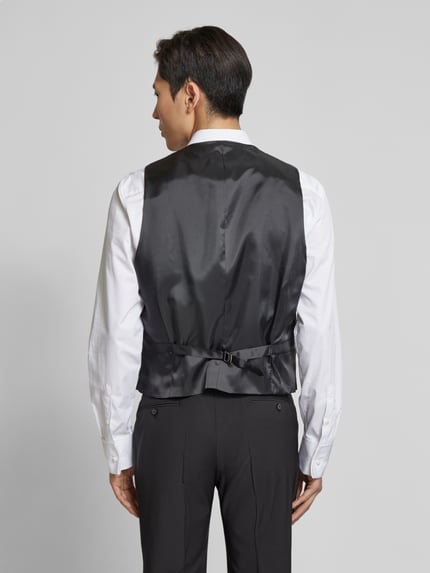 Pierre Cardin Kamizelka o kroju regular fit z mieszanki żywej wełny model ‘HUGO’ Czarny 5