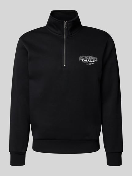 JACK & JONES Sweatshirt mit Stehkragen Modell 'AKOTO' Black 2