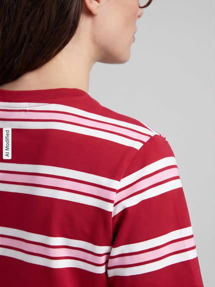 Tommy Hilfiger relaxed fit t-shirt van puur katoen Bordeaux - 3