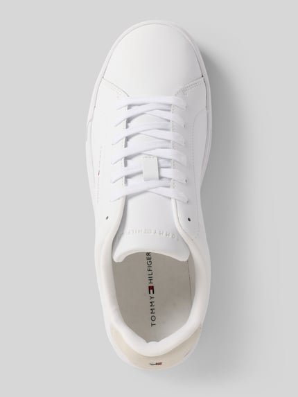 Tommy Hilfiger Lage sneakers van leermix Wit - 3