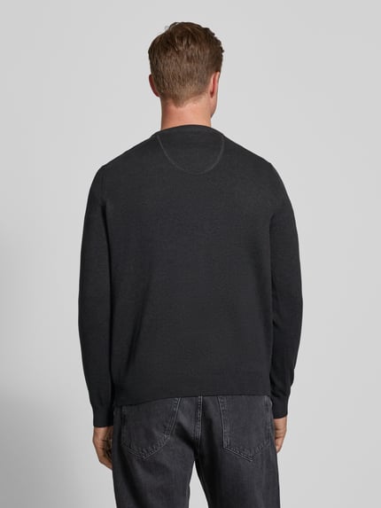 Fynch-Hatton Sweter z dekoltem w serek Antracytowy 5