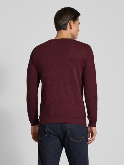 Tom Tailor Regular Fit Pullover aus reiner Baumwolle Rot 5