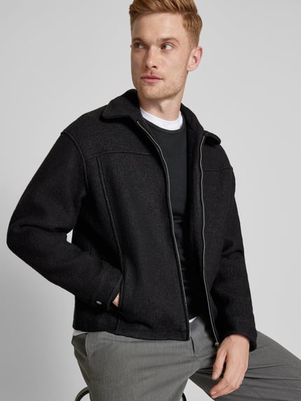 JACK & JONES Premium Jacke mit Umlegekragen Modell 'RAPHAEL' Black 3