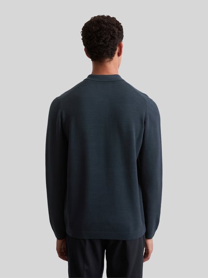 Marc O'Polo Poloshirt mit Logo-Stitching Marine 5