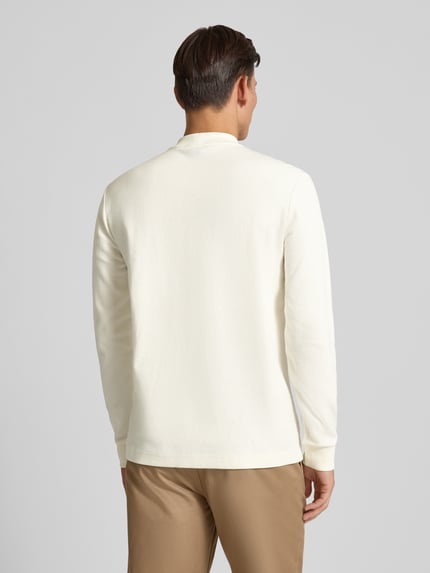 BOSS Orange Regular Fit Langarmshirt aus reiner Baumwolle Modell 'EXPLORER' Weiss 5