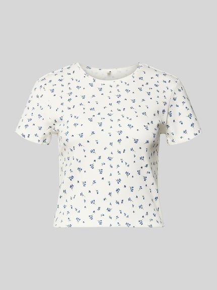 ONLY regular fit T-shirt van katoenmix model 'FENJA' Wit - 2