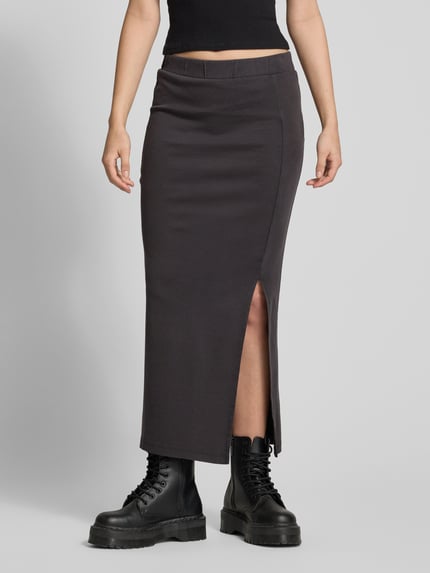 NOISY MAY® Spódnica midi z elastycznym pasem model ‘ATHEA’ Antracytowy 4